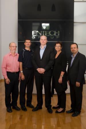 Pictured L-R: Eric Chaney, Chris May, Jason Reeves, Christine Frensch, Saed Sobhani. [Photo:DTC]