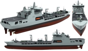 The RFA's new MARS Tanker is based on the Aegir design being considered for Sea 1654 Credit: BMT Defense Services.
