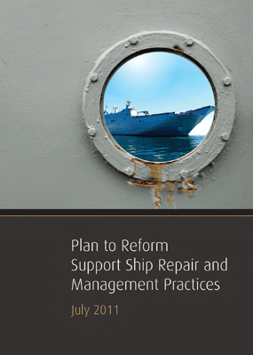 The 2011 Rizzo Report set out plans for Support Ship repair and Management practices.