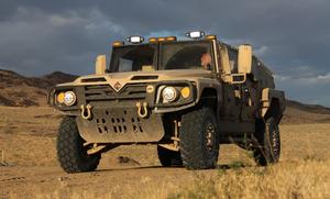 Navistar have submitted a proposal with a variant of its International Saratoga light tactical vehicle.