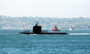 A Swedish Gotland-class submarine.