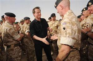 Prime Minister David Cameron has raised the possibility that Britain could start withdrawing troops from Afghanistan in 2011.