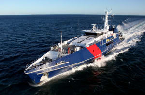 The first-in-class Cape Class Patrol Boat, Cape St George, was delivered to the Australian Customs and Border Protection Service in April 2013.