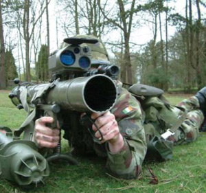 The M3 84mm Carl Gustaf anti-armour support weapon, seen here in use with Irish forces, will provide the ADF with an increased direct fire support capability.