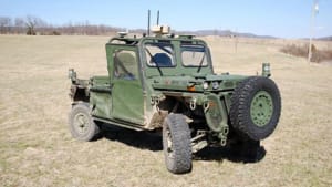 If the vehicle gets stuck, a soldier can use a robotic controller to take direct control of the vehicle, or jump into the driver’s seat and take control at the flick of a switch.