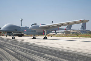 The Heron UAV is a one-tonne aircraft capable of medium-altitude,
long-endurance flights.