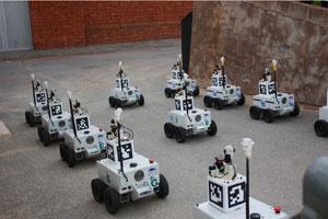 Team Michigan used 14 robots to effectively map areas of an urban environment while neutralising observed threats.