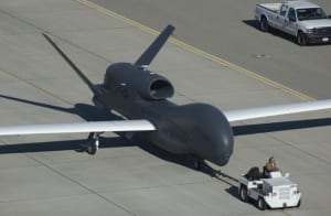 Northrop Grumman's unmanned RQ-4 Global Hawk.