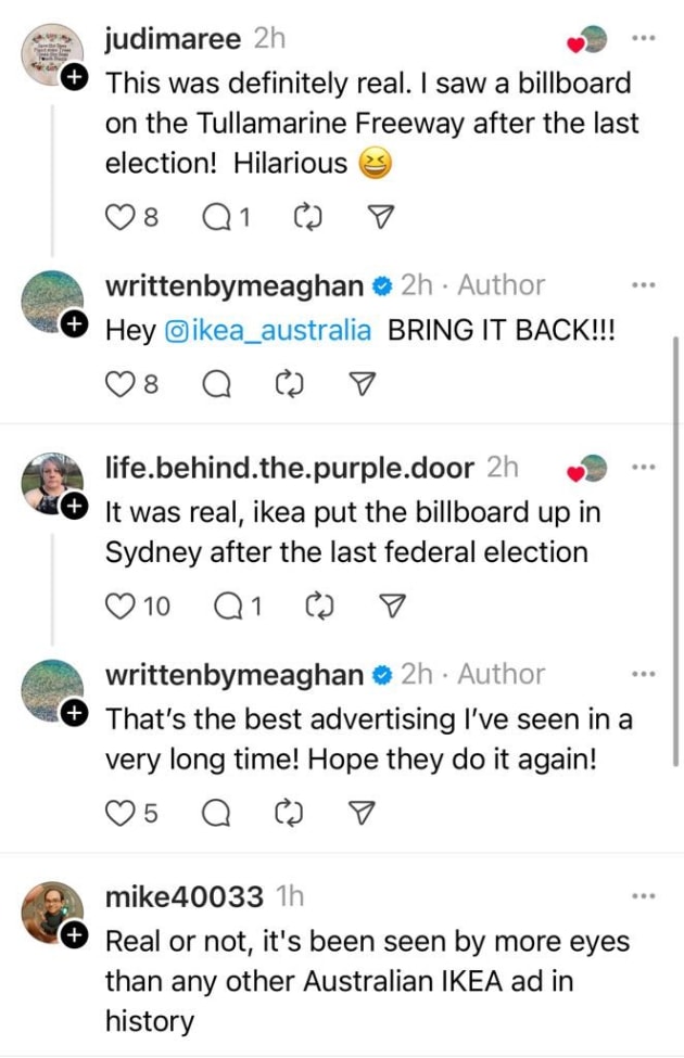 Clive Palmer Ikea advert response