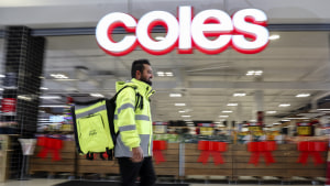 Coles and Uber Eats Christmas Eve 