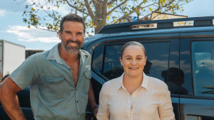 Ash Barty takes on the KIA Tasman via Innocean 