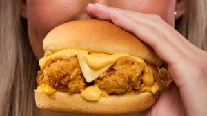 Red Rooster’s new cheeseburger via Leo and Atomic 212 