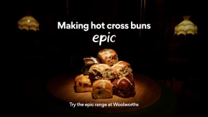 Woolworths ‘Hot Cross Buns’ via dentsu creative 