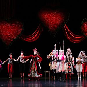 Queensland Ballet in a scene from Alice in Wonderland.
Photo: Ken Sparrow