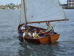 Fun on the water . .. children and adults can now learn to sail at the Balmain Sailing Club.