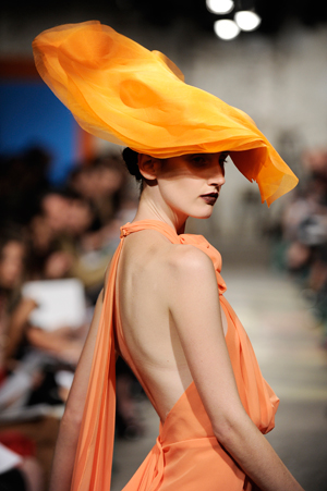 PROMOTING AUSTRALIAN FASHION: Carla Zampati.