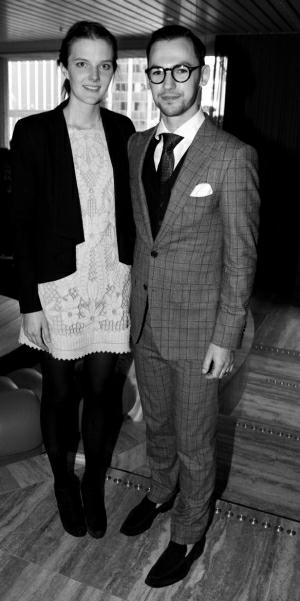 ALL SMILES: Laura Wade and Mitchell Oakley Smith.