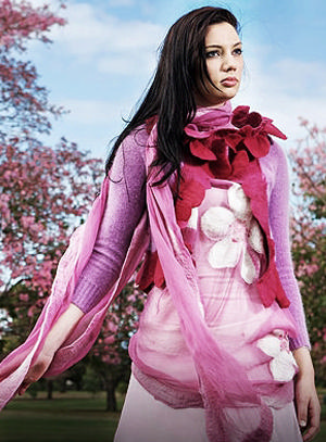 Katelyn Aslett: The designer's womenswear collection to debut at G'Day USA tomorrow.