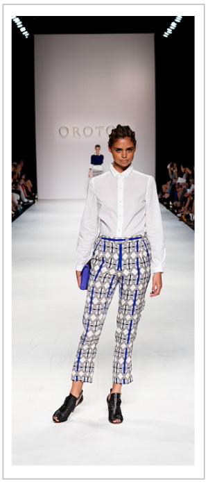 OROTON: Ready-to-wear at Mercedes-Benz Fashion Week Australia 2012.