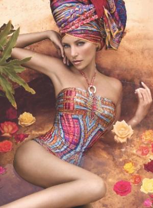 A DIP IN PARADISE: Colin Heaney takes on swimwear.