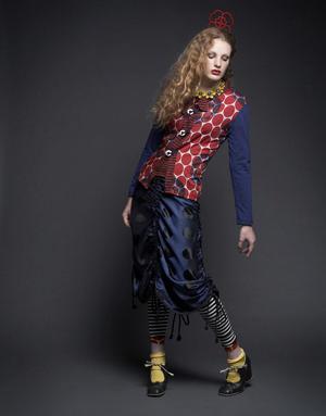 TIFFANY TRELOAR: The designer will release her eco range for the next spring/summer season. Pictured here is her autumn/winter 09 range.