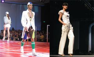 HONG KONG SHOWCASE: Henry Lau (left) and Winsome Lok are among the territory&rsquo;s designers at Fashion Exposed.