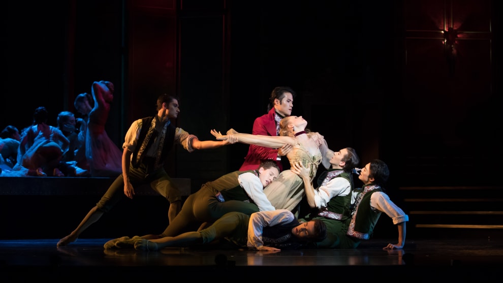 Sophie Zoricic with artists of the Queensland Ballet. photo by David Kelly.