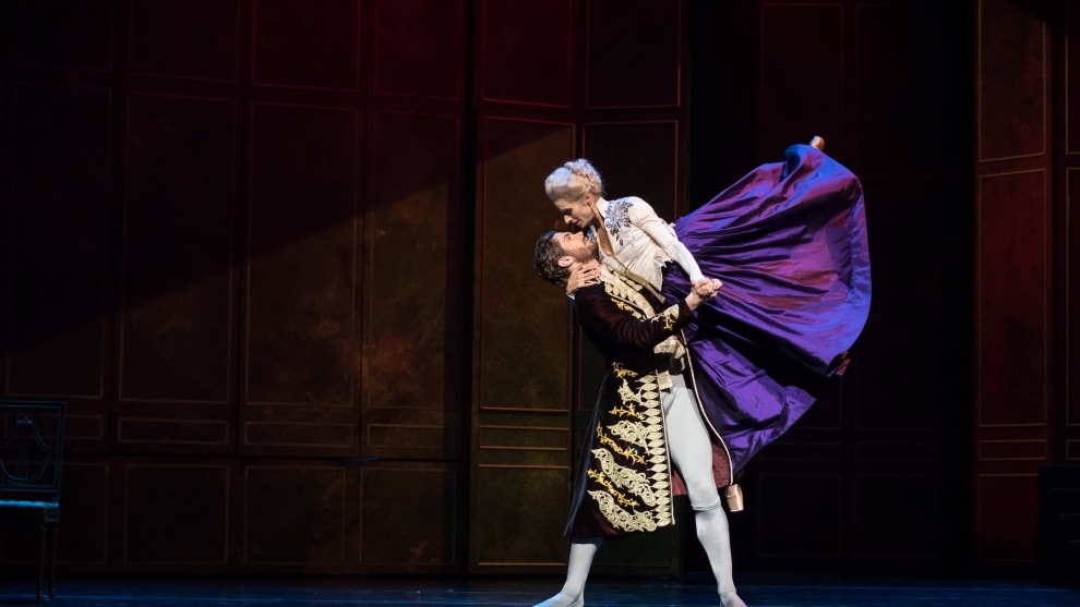Laura Hidalgo and Alexander Idaszak in Dangerous Liaisons.
Photo: David Kelly