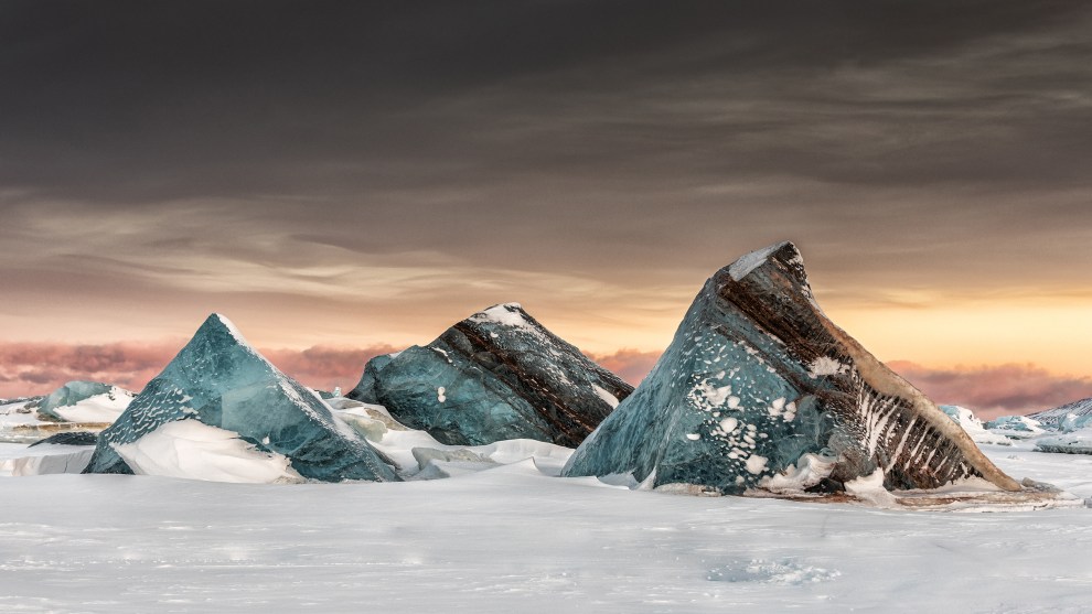 Photographer: Marco Gaiotti, Italy

"Icebergs frozen in the sea ice in Svalbard."