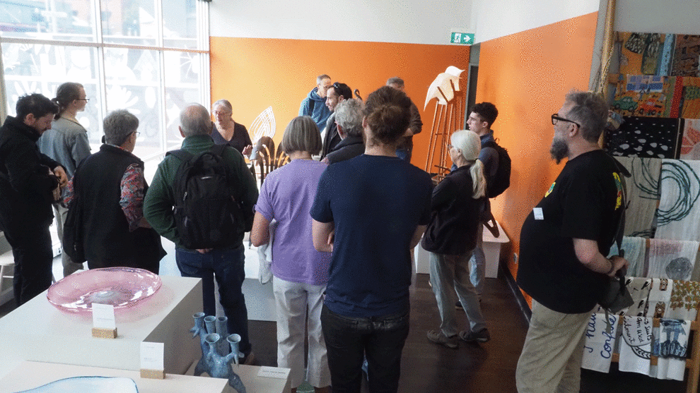 Floor talks by SWA members at the exhibition