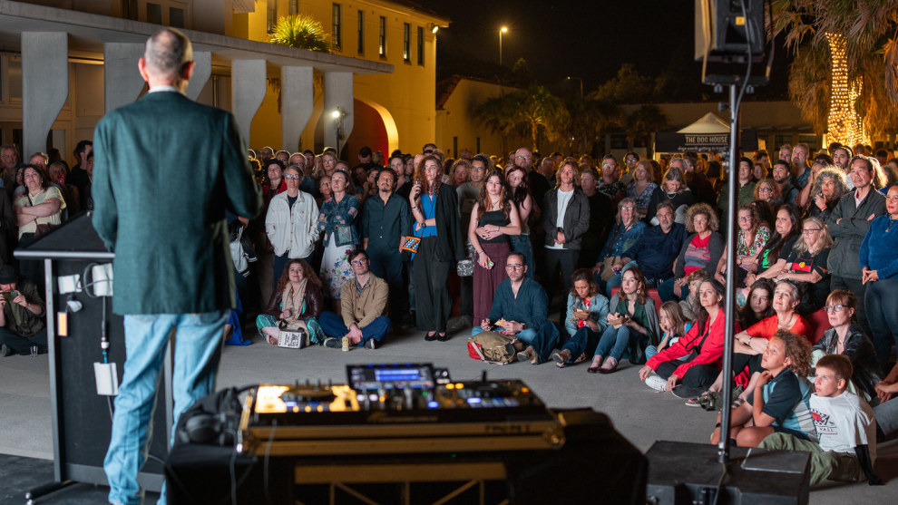 Opening of Head On 2025 with Moshe Rosenzveig. Image: Tim Levy