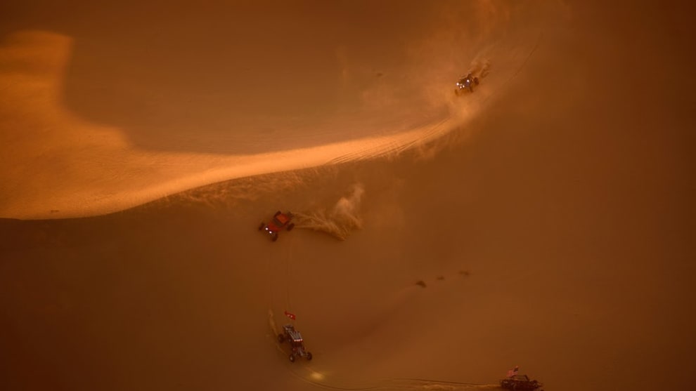 A finalist in the Travel category – ATVs driving fast and furious in the deserts of Southern California (Credit: Jassen Todorov)