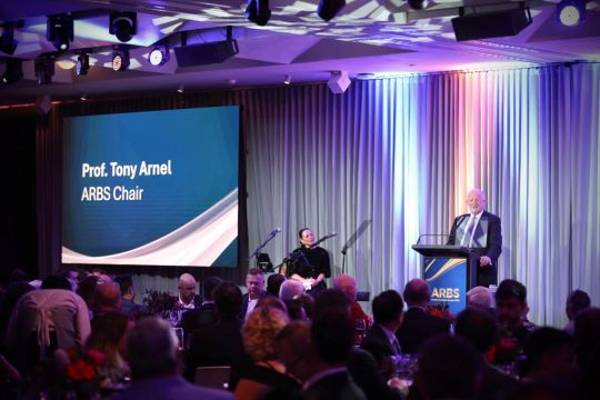 ARBS chair, Prof. Tony Arnel at the 2026 ARBS Awards.