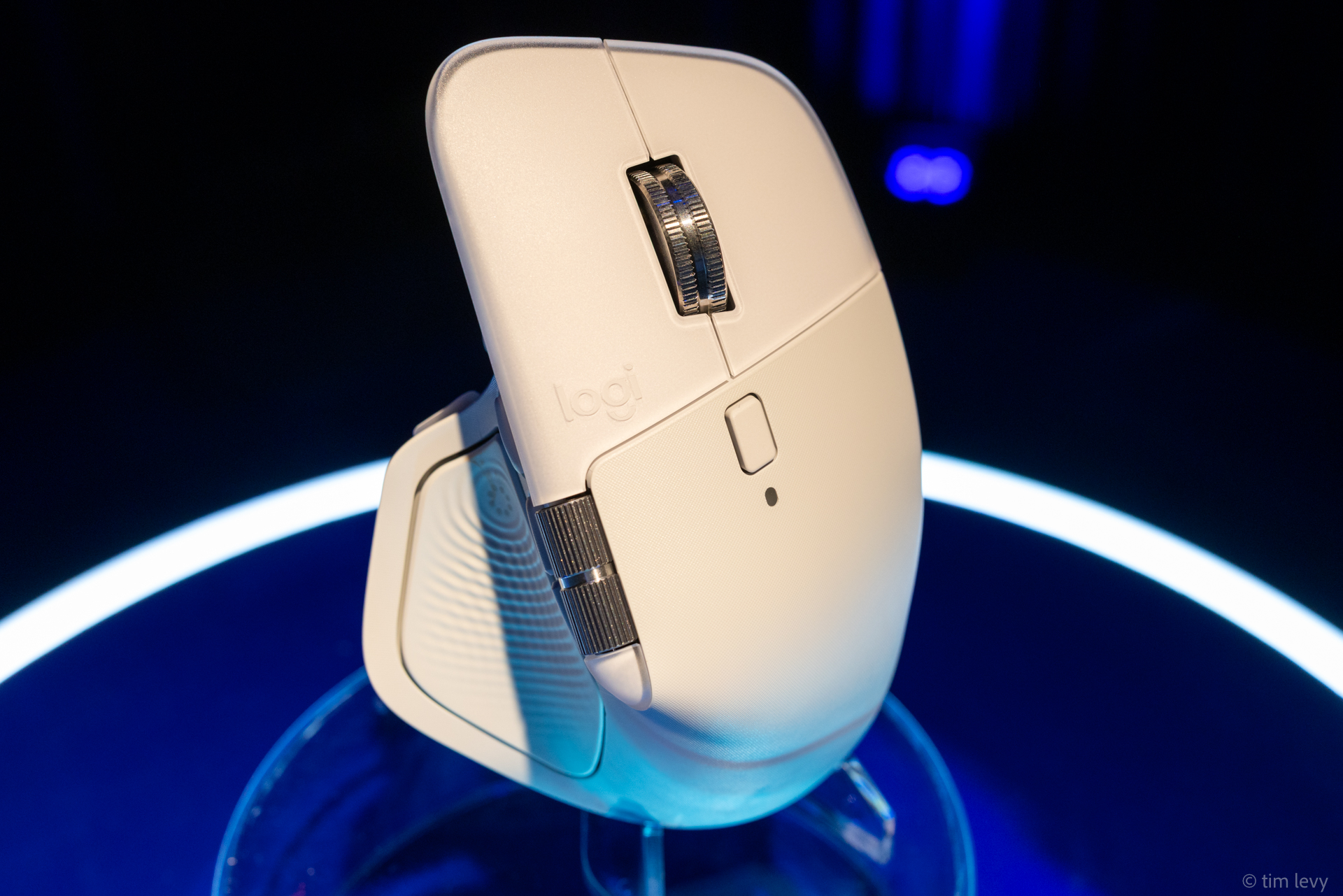 The new Logitech MX Master 4 at the 10th anniversary of MX Mastery. Image: Tim Levy