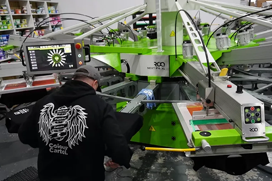 Rapid growth: Melbourne-based Colour Cartel installs a new ROQ NEXT automatic screen printing machine