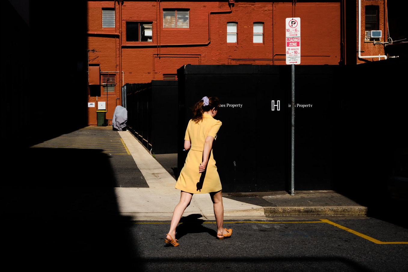 Street Photography is one of his regular practices. From the series Trying To Act Casual series. Image: © Brent Lukey