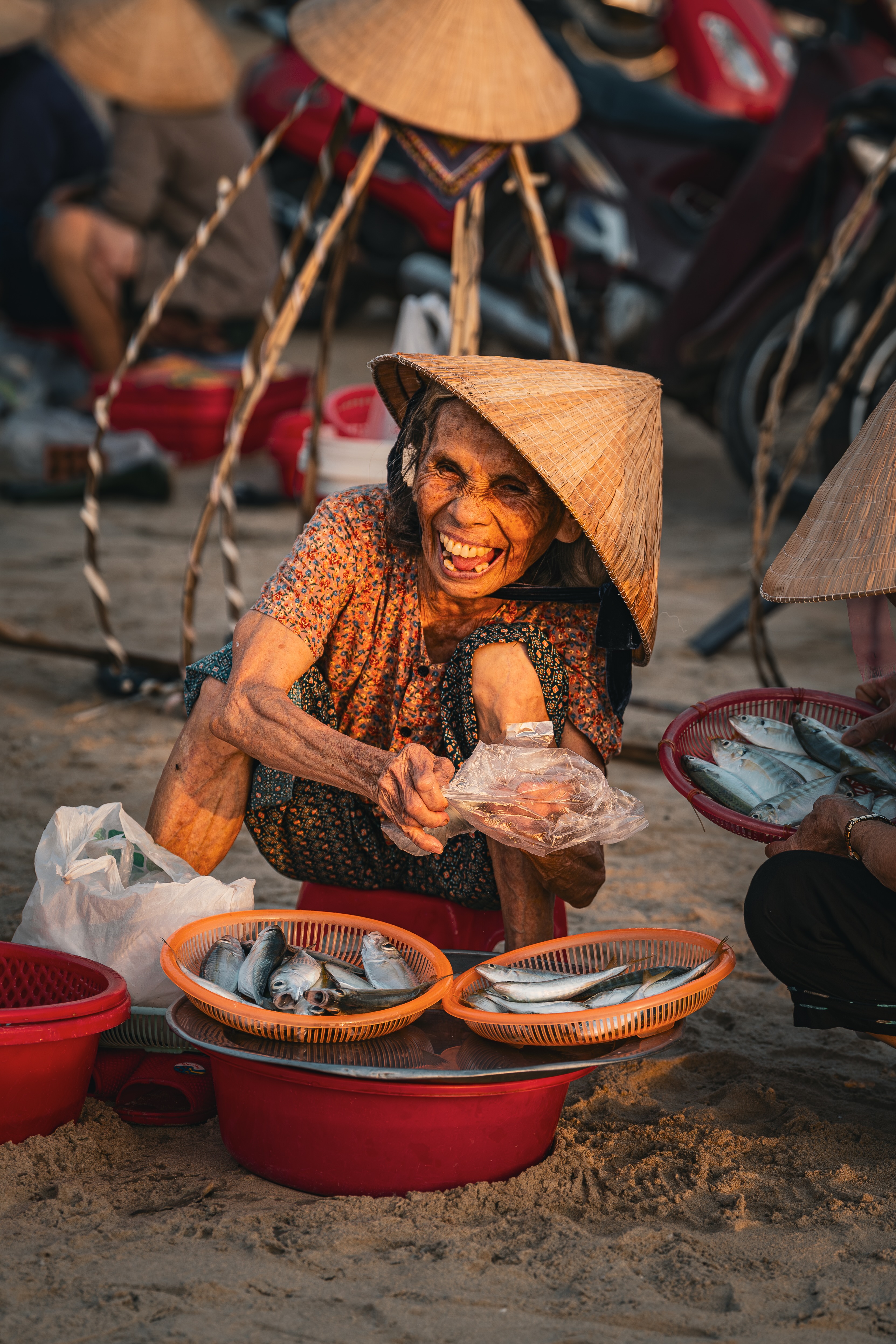 Andy Y, At the fish market