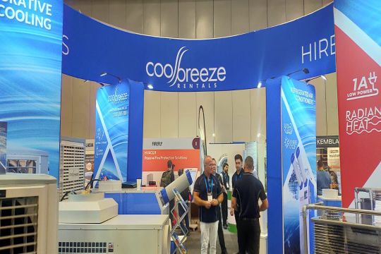 The huge Cool Breeze stand at ARBSQLD.