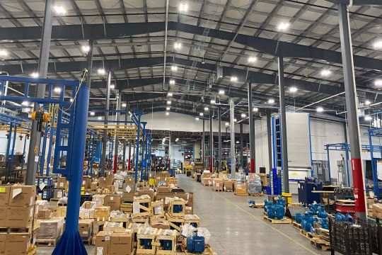 Inside a Blackmer warehouse.