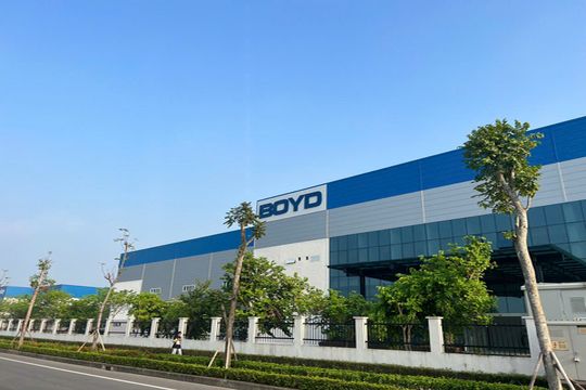 Boyd's artificial intelligence (AI) liquid cooling manufacturing and design location in Vietnam.