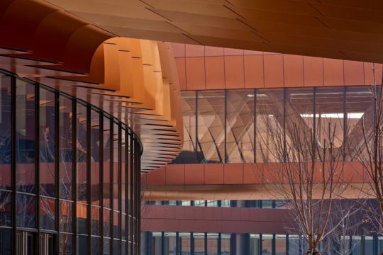 Capital International Exhibition & Convention Centre in Beijing created by Zaha Hadid Architects.