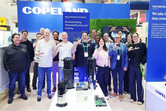 The Copeland team were there to support customers during the three-day event.