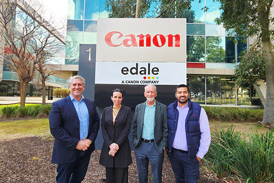 Partnership in ANZ: (l-r) Craig Nethercott, Sarah Rodden, James Rodden & Imran Hasnath