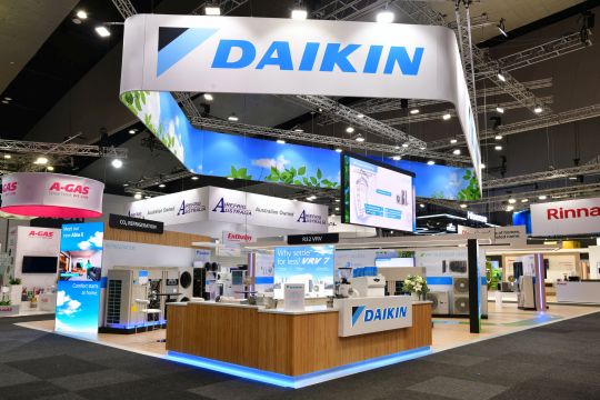 Sustainability and Australian manufacturing were key themes at the stand.