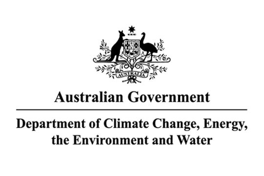 Department of Climate Change, Energy, the Environment and Water (DCCEEW) logo.