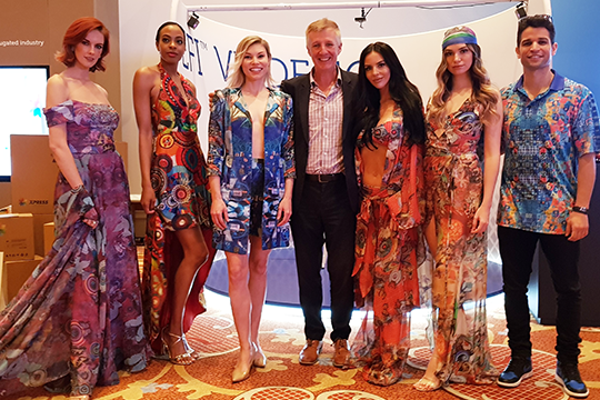 Digital textile printing: Opportunity for on-shoring (Pictured here, retired Print21 editor Wayne Robinson at a DTP event)