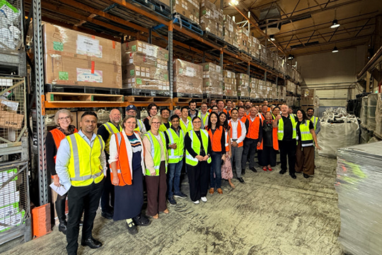 Close the Loop Reservoir facility tour: Print industry professionals saw how HP Indigo digital press consumables are collected, processed and repurposed
