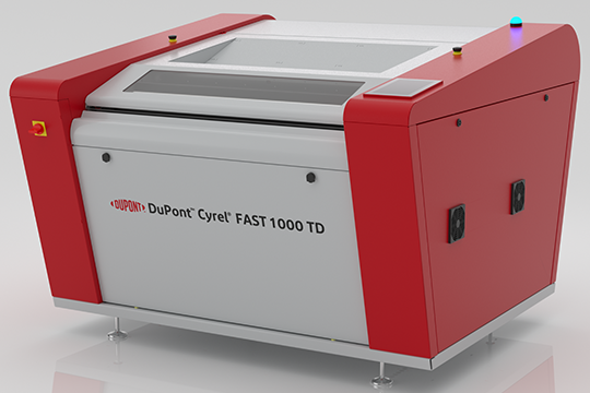 Taking centre stage: The DuPont Cyrel FAST 1000 TD will be on show at Labelexpo Europe