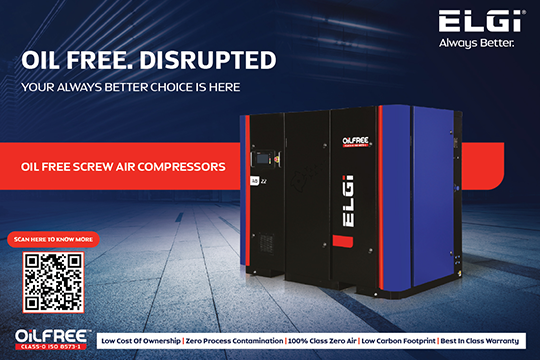 ELGi Equipments Australia's range of oil-free compressors meet the stringent hygiene and safety demands in the food, beverage and packaging industries.