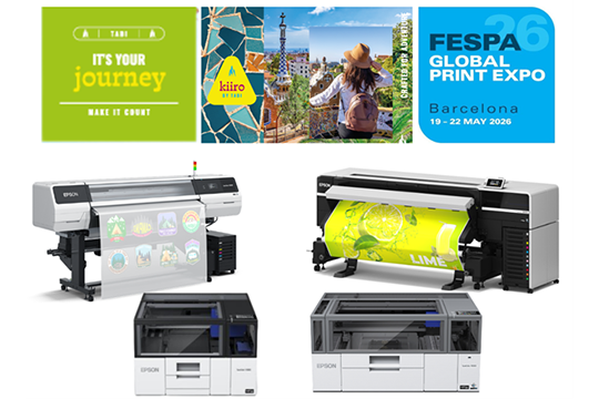Spotlight on textile and UV: Epson returns to Fespa Global Print Expo 2026 in Barcelona